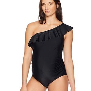 Motherhood Maternity Swim - Black maternity swimsuit Motherhood Maternity Swim - Black maternity swimsuit